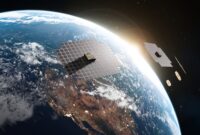 Illustration: BlueBird satellites in orbit