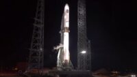 Blue Origin rocket on Florida launch pad