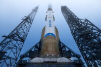 Blue Origin New Glenn rocket on Florida launch pad