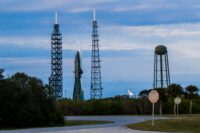 New Glenn rocket on Florida launch pad