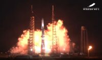 New Glenn rocket lifts off