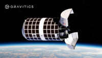 Gravitics Orbital Carrier in space with Earth below