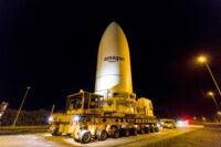 Amazon Kuiper-1 payload delivery at night